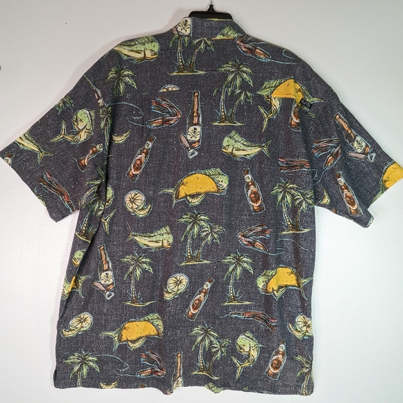 SOLD Fish Taco Party Night Mens XXL Shirt Fishing Boating Salt Life - Picture 4 of 15